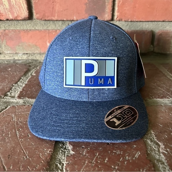 NWT Puma Utility Patch 110 SnapBack Hat Peacoat Blue Removable Patch - Picture 1 of 8